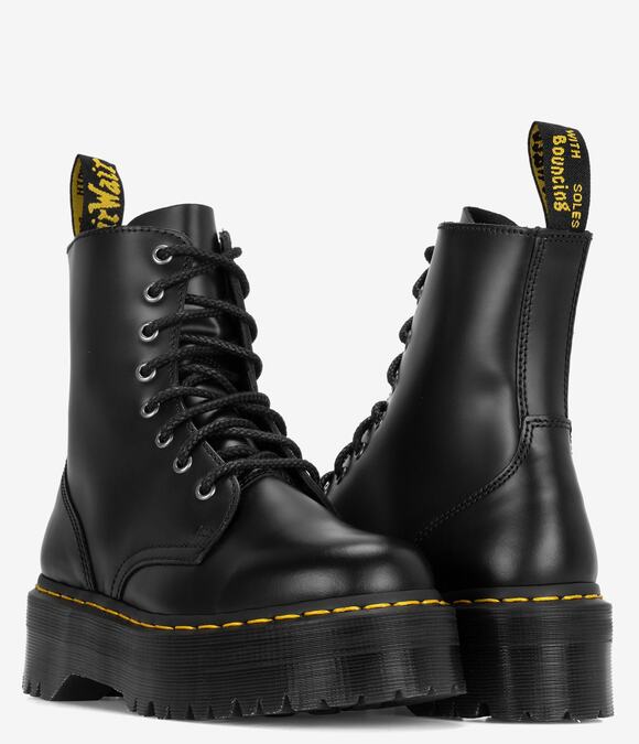 Dr. Martens Shoes - Dr. Martens Jadon Boot Smooth Leather Platforms - Women black leather sz 6 $210